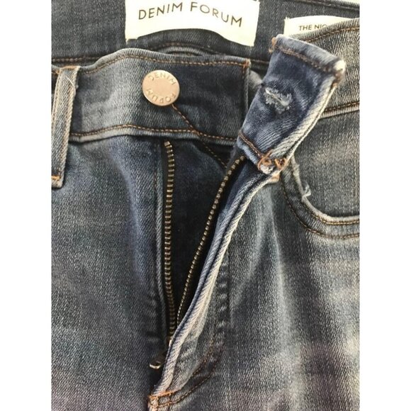 ARITZIA DENIM FORUM Nico Mid Rise Skinny Crop Jeans Size 23 Best Asset Raw Hem - Picture 6 of 9